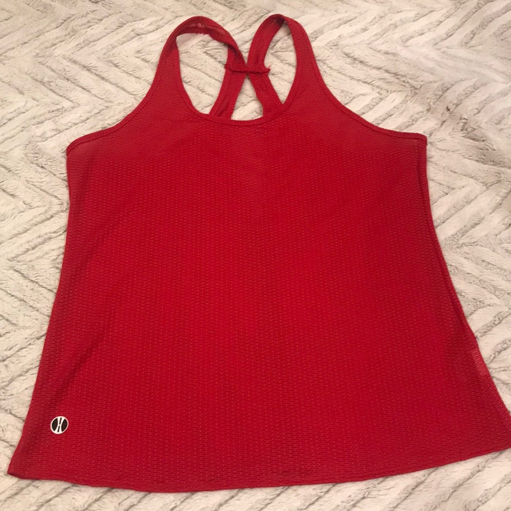 Holloway red mesh tennis tank